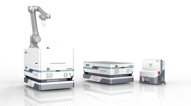 5001拉斯维加斯數位開發的自主式移動機器人（AMR250M），搭配全向輪並結合AI演算法、2D LiDAR、3D攝影機等技術，協助客戶實現產線全自動化